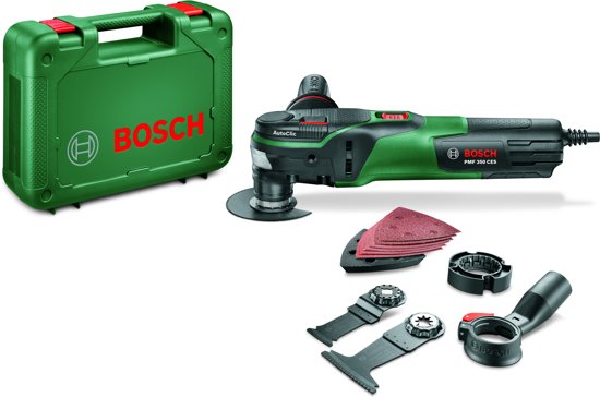 Bosch PMF 350 CES Multitool - Oscillerend - 350 Watt - Inclusief 8 accessoires en kunststof koffer