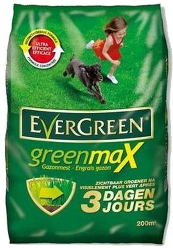 Evergreen Gazon zichtbaar groener in 3 dagen