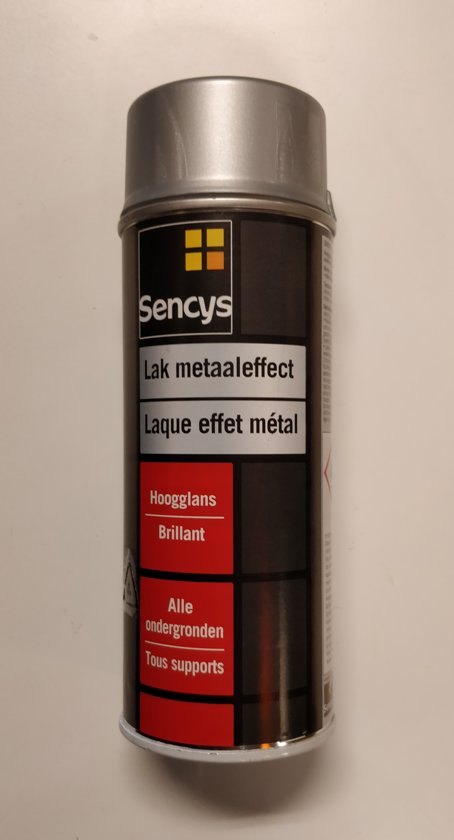 Sencys Lakspray Metaaleffect - Lak - Metaal - Zilver