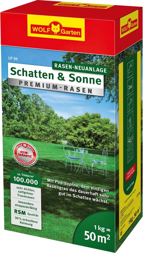 WOLF-Garten Zon & Schaduw Premium Gazon LP50